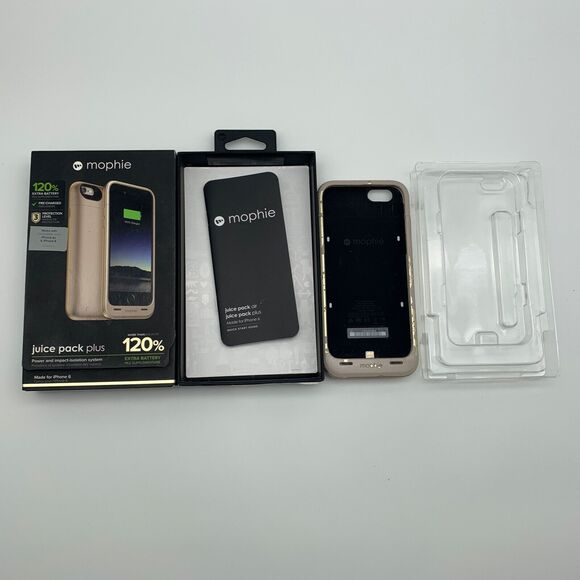 Mophie Juice Pack Plus External Case For iPhone 6 Gold 120% Extra Battery - Picture 1 of 10